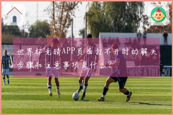 世界杯竞猜APP页面打不开时的解决步骤和注意事项是什么？